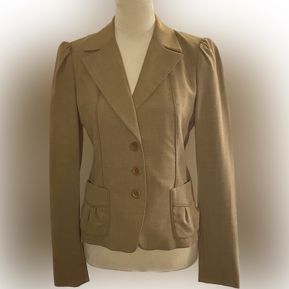 Laundry by Sheli Segal Rich Camel Colored Blazer - Size 4